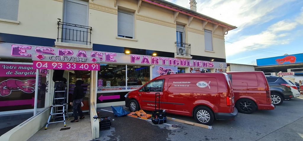 Magasin de surgelés à Antibes